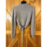ee:some  Women's Fuzzy Cropped High Low Beige Sweater NWT Size Small (5406) Photo 5