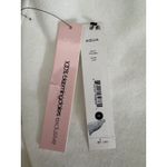 AQUA ‎ White Peplum Top Sleeveless Knit Tank Flared Hem Modern Size M Photo 7