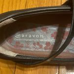 Women's Black Leather Strappy Mary Janes Flats Aravon New Balance Size 11.5 Photo 2