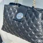 Kate Spade ♠️ Elegant Black Leather Quilted Handbag Photo 3