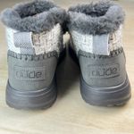 Hey Dude  Denny Cozy Lined Booties Slippers Gray White Tweed Women's US 9 EU 40 Photo 2