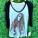 Lauren Moshi Frankie Raglan Baseball Color Gypsy Graphic 3/4 Sleeve Top | NWT Photo 0