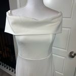 Lulus  Exceptional Romance White Off-the-Shoulder Mermaid Maxi Dress Size L NWOT Photo 2