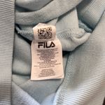 FILA  Vintage Pullover Crewneck Sweatshirt Baby Blue Pockets Unisex Sz S Photo 6