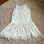 American Eagle Ecru Tank Mini Dress With Crochet Details   Size Small Photo 0