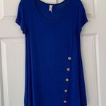 brenda's Royal Blue Asymmetrical Top Photo 0