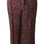 BP black and orange palazzo high waist with attach front tie belt wide leg size Photo 0