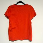Madewell Bright Orange Vneck Short Sleeve Tshirt Photo 4