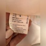 Ennzoani Ariel Elegant White Strapless Gown with Floral Embroidery Size 4 Photo 14