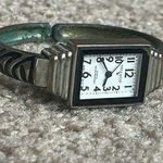 Vellacio women’s vintage silver/black zebra print bangle bracelet watch one size Silver Photo 0