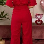 Boutique NWT Be Mine Red Jumpsuit  Photo 2