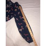 Simply Southern Dog Print Tunic Size S Navy Blue Pink Top Smocked Long Sleeve Photo 9