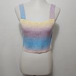 Urban Outfitters UO Out From Under Pastel Striped Sherbert Sweater Tank Size Large Photo 1