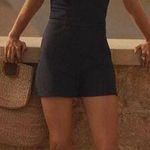 Maeve NEW Strapless Bustier Romper in Navy Blue Photo 1