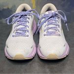 Brooks Ghost 15 1203801D166 Women's Wide Sneakers White/Lavender Size 7.5D Photo 6
