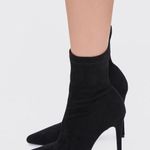 Forever 21 Black Stiletto Heel Ankle Booties Photo 0
