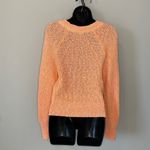Free People Electric City Tangerine Crewneck Knit Crochet Sweater Size XS Photo 4