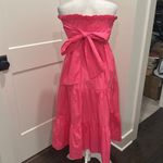 Allie Rose NWT Tie Back Tiered Strapless Midi Dress Sz M Photo 6