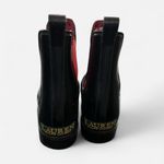 Ralph Lauren Lauren Tally Black and Red Winter Chelsea Rain Boots Sz 10 Photo 2