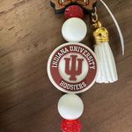 College Game Day Indiana HOOSIERS
Tote Purse Bag Charm Crimson Red White 6" Photo 1