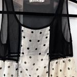 Chloe K Black & polka dot tank blouse Photo 2