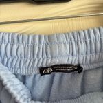 ZARA  Sweatpants Wide-Leg blue Photo 1
