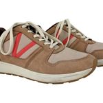 Vionic Curran Rechelle Nylon Nubuck Lace Up Casual Sneakers Toffee Pink Size 9 Photo 0