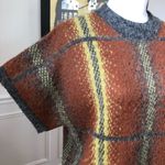 Cheap Monday Short Sleeve Sweater Plaid Small Photo 1