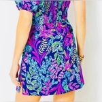 Lilly Pulitzer Dress Morena Short Sleeve Romper Aegean Navy Calypso Coast Sz 10 Photo 11
