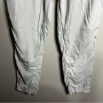 Athleta  Trekkie Belted Birch Grey Hike Ripstop Outdoor Nylon Blend Pants Photo 5