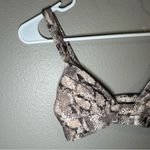 Vitamin A  Neutra neutral snake print bikini top women’s size small Photo 2