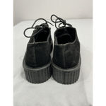 Womans Black Faux Suede Lace Up Platform Shoes Eu 40 Us 9.5/10 NWOT Photo 4