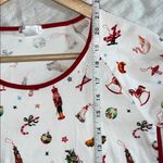 LAKE Holiday Pajama Set Size XXS Pants Top White Photo 5