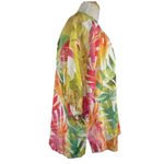 Tommy Bahama  Shirt L Womens Multicolor Linen Viscose Floral Button Pullover Top Photo 7