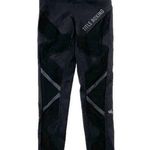 Alo Yoga  Mesh Legging Small Black High Waist Panels Ankle Title Boxing Club Photo 0