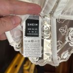 SheIn White Lace Floral Rose Bra Intimates Size Small Photo 11