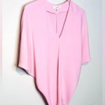 Milly Pink Silk Chiffon Dolman Sleeve Blouse Shirt Top Size M Photo 2
