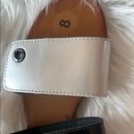 Volcom  Black and Silver Slide Sandals Modern Minimalist Design Photo 12