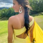 Sherri Hill 54429 One Shoulder with Cape Dress Photo 3