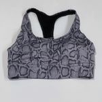 Onzie M L Warrior Sports Bra Snake Print Gym Workout Impact Strappy Racerback Photo 1