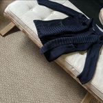 TSE Chunky Navy 100% Cotton Knit Cardigan Size XS Photo 3