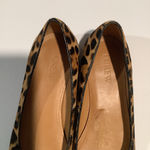 J Crew Factory Marina leopard calf hair flats New Brown Size 6 Photo 2