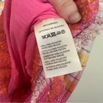 Anthropologie  Maeve | Yellow and Pink Button Up Tweed Shift Dress Size 14 Photo 7