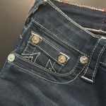True Religion  Rhinestone Logo Dark Wash Skinny Jeans Photo 7