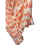 Vintage California Concepts Flower Print Midi Dress Size 12 Orange Photo 3