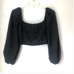 Princess Polly  Ariah Black Long Sleeve Crop Top 2 Photo 8