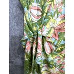 Talbots Tropical Print Dress Faux Wrap Short Sleeve Casual Tropical SummerXL Photo 4