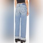 NWOT MOTHER The Dodger Skimp High Waist Cuffed Hem Wide Leg Jeans Leap of Faith Blue Size 26 Photo 2
