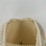 ZARA  Cream Embroidered Ruffle‎ Trim Ribbed Knit Off The Shoulder Crop Top Size L Photo 6