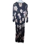 Fashion to figure NWT Plus 2X Floral Maxi Dress Long Sleeve V-Neck Career Church Photo 8